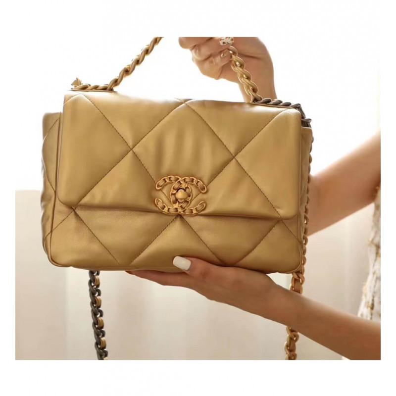 Replica Chanel 19 Flap Bag As1160 Gold