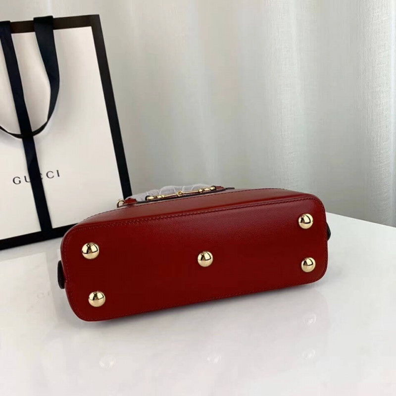 Replica Gucci 1955 Horsebit Leather Small Top Handle Bag 621220