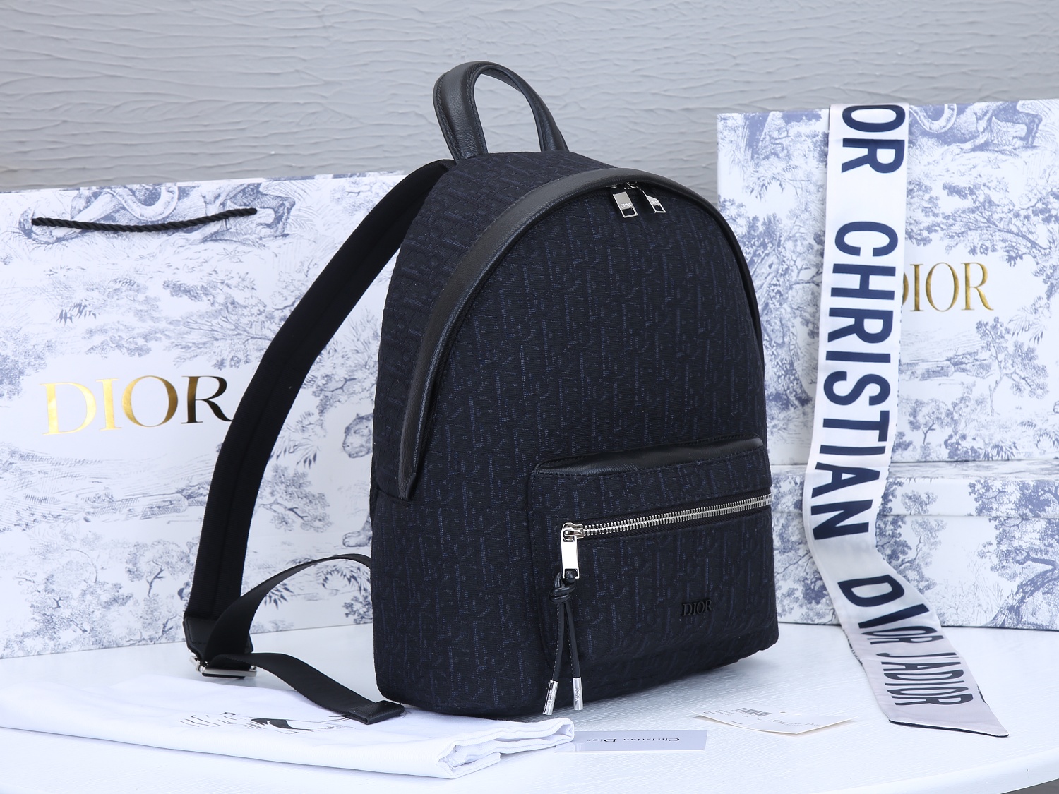 Replica Dior 38Cm Rider Backpack Beige/Blue