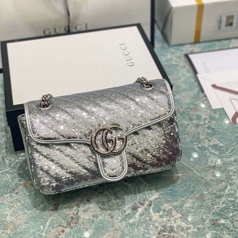 Replica Gucci Gg Marmont Small Sequin Shoulder Bag 443497