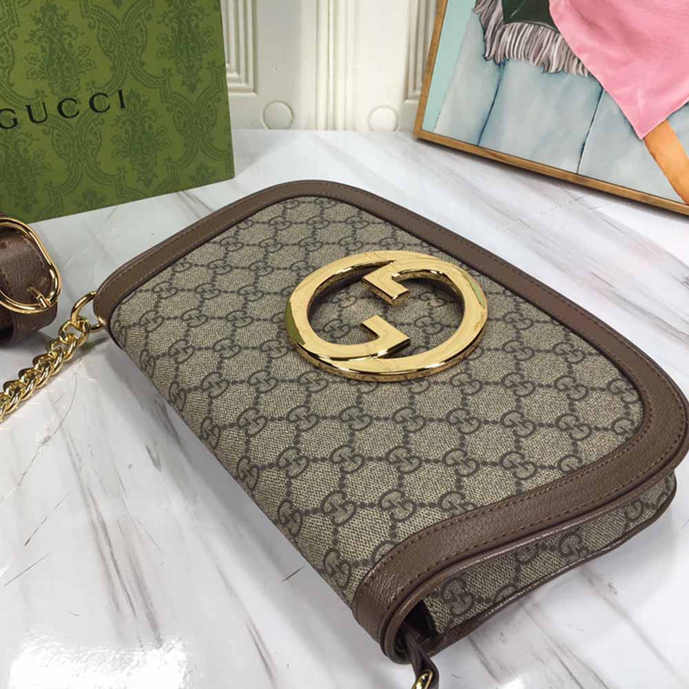 Replica Gucci Blondie Shoulder Bag Brown/Red