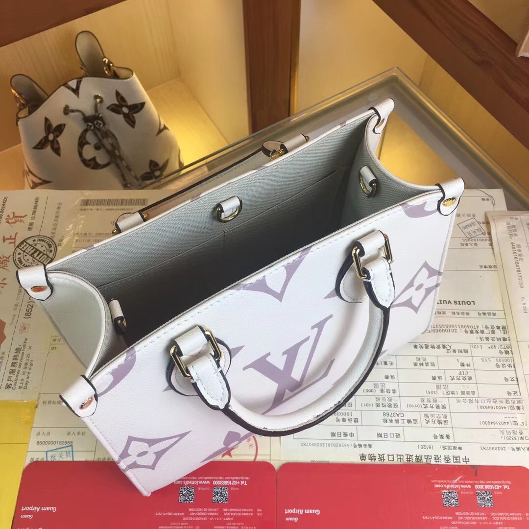 Replica Louis Vuitton Onthego Pm M45659 Black/White/Beige