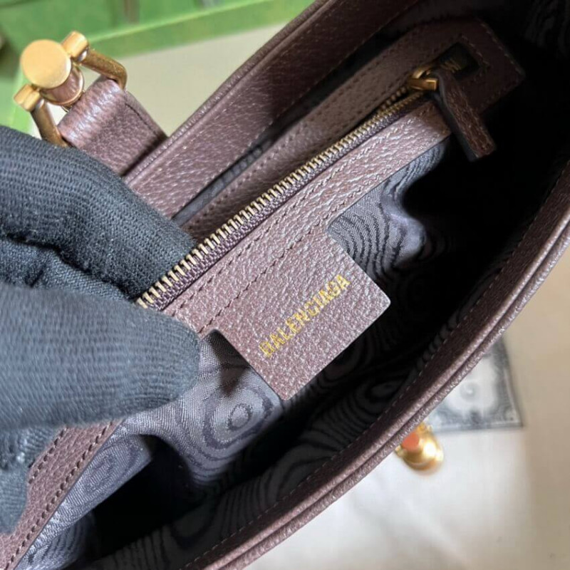 Replica Gucci X Balenciaga Jackie 1961 Small Hobo Bag 680118 Coffee