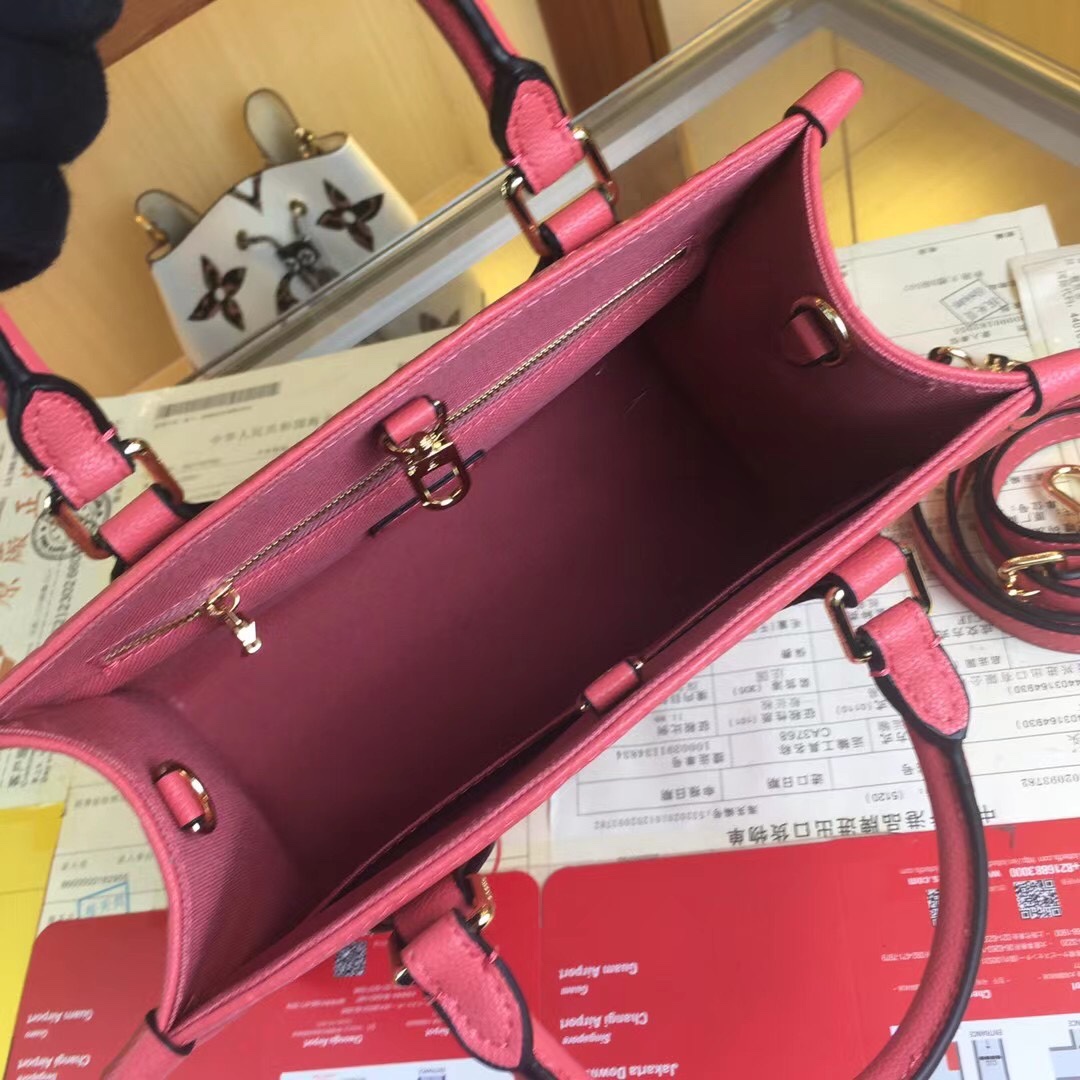 Replica Louis Vuitton Onthego Pm M45653 Black/Beige/Pink