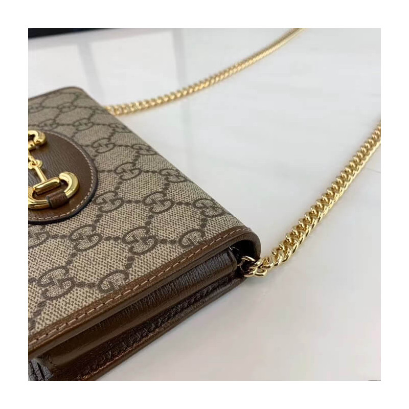 Replica Gucci 1955 Horsebit Wallet With Chain 621892