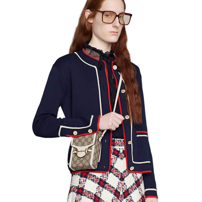 Replica Gucci Gg Supreme Horsebit 1955 Mini Bag 625615