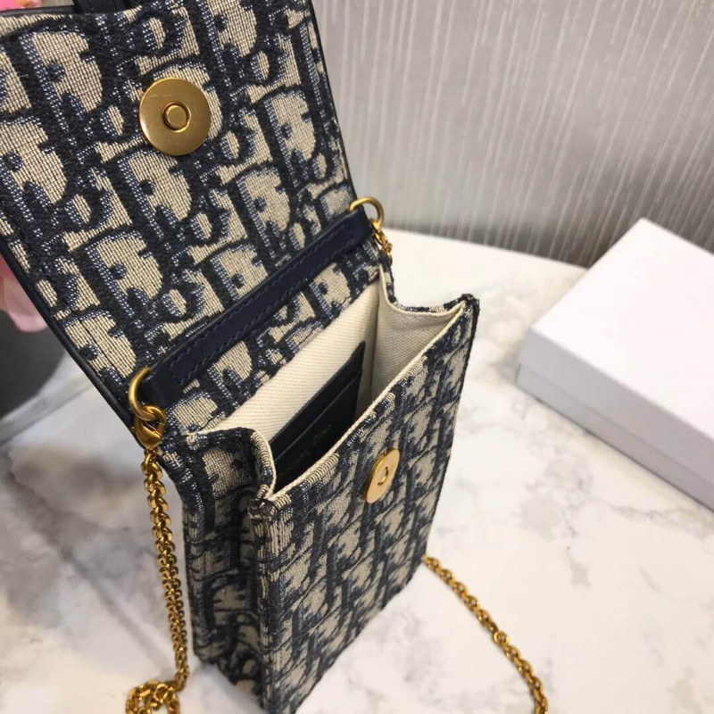 Replica Christian Dior Oblique Saddle Chain For Phone M019