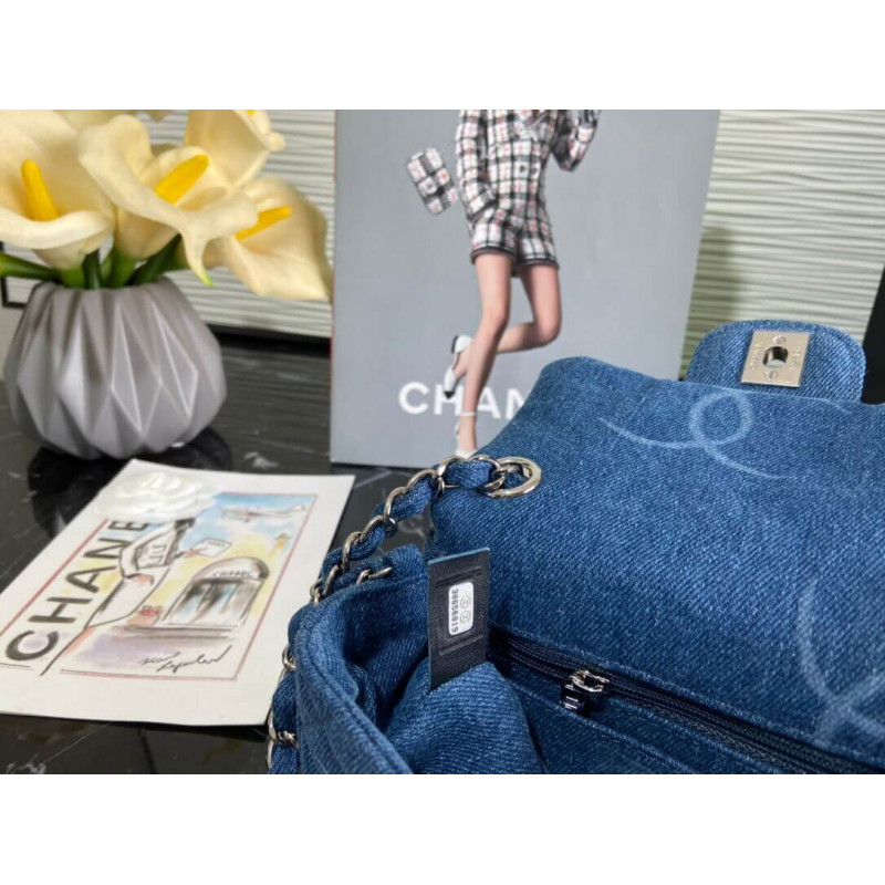 Replica Chanel Denim Classic Flap Mini Bag As2070