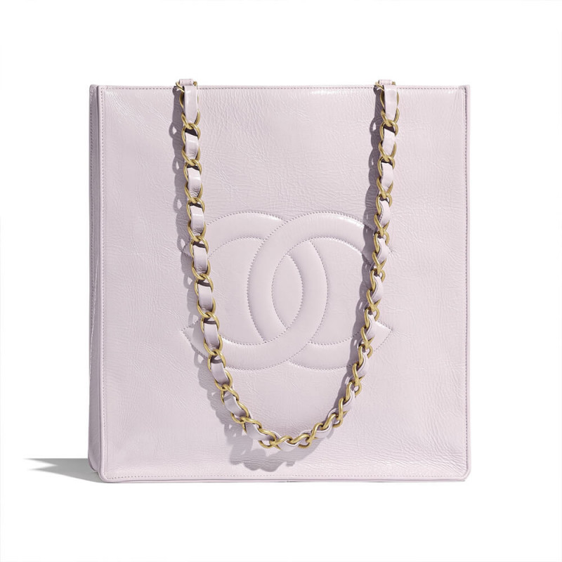 Replica Chanel Shiny Aged Calfskin Shopping Bag As1945