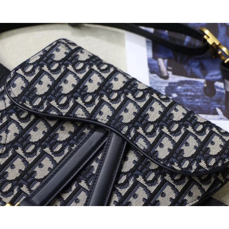 Replica Christian Dior Mini Oblique Saddle Bag M0447