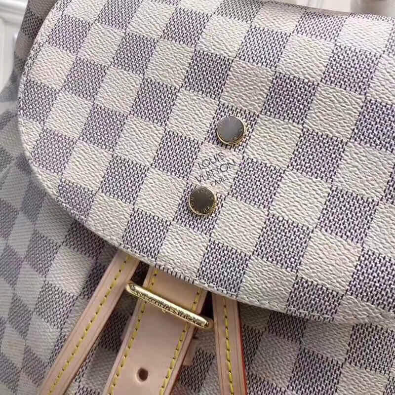 Replica Louis Vuitton Damier Azur Canvas Sperone Backpack N41578