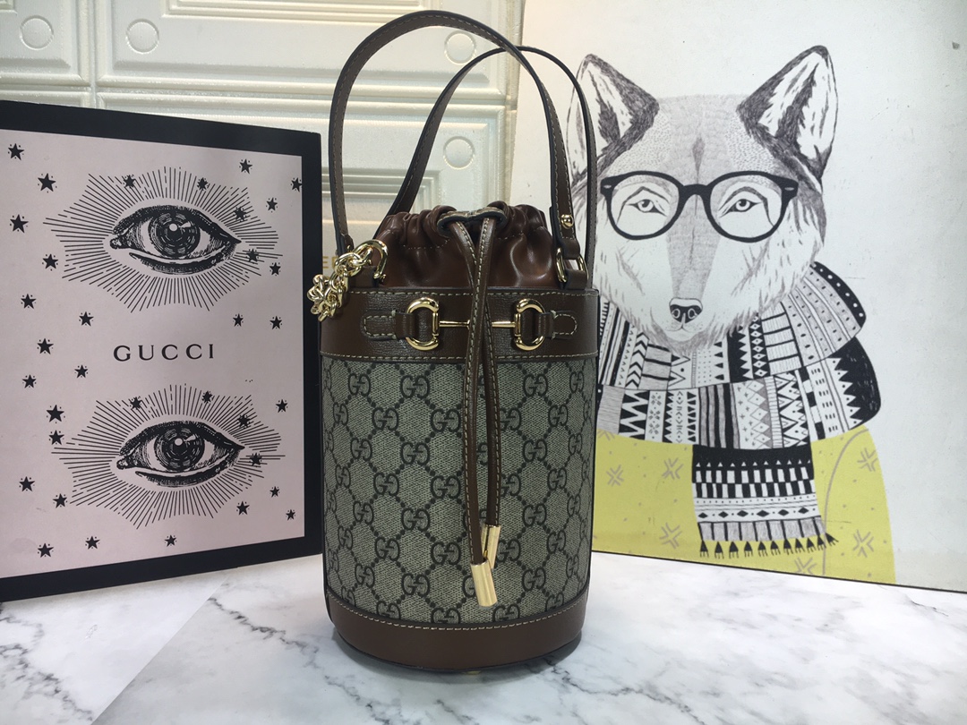 Replica Gucci Horsebit 1955 Small Bucket Bag 637115