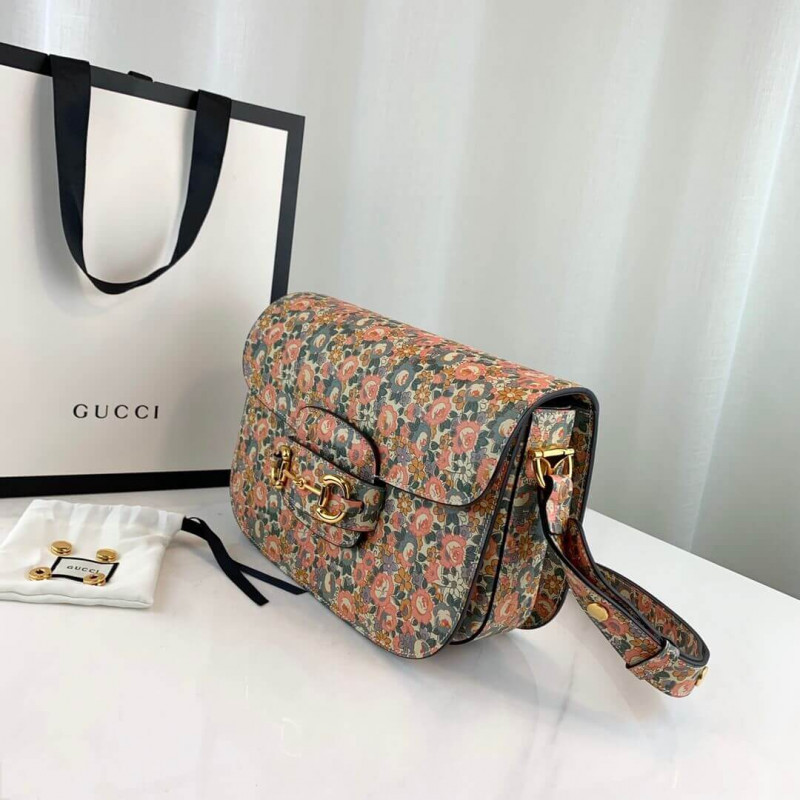 Replica Gucci Horsebit 1955 Liberty London Bag 602204