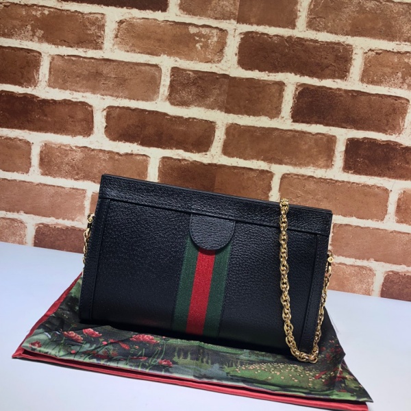 Replica Gucci Ophidia Small Shoulder Bag Black/White