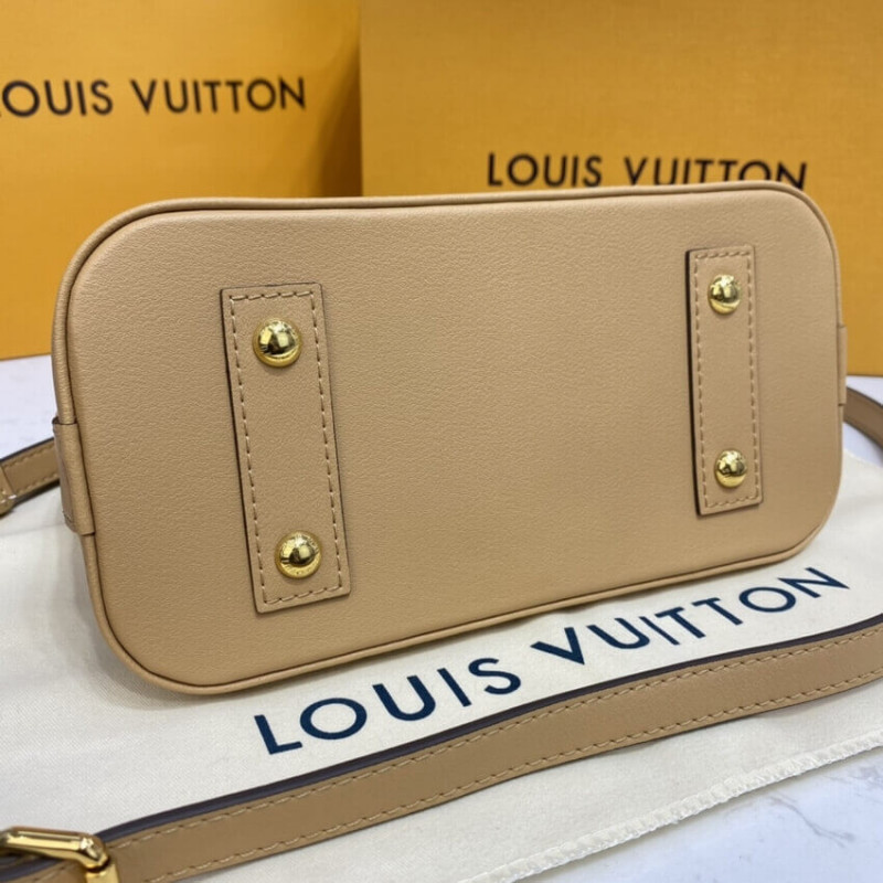 Replica Louis Vuitton Alma Bb Monogram Metal In Beige M58638