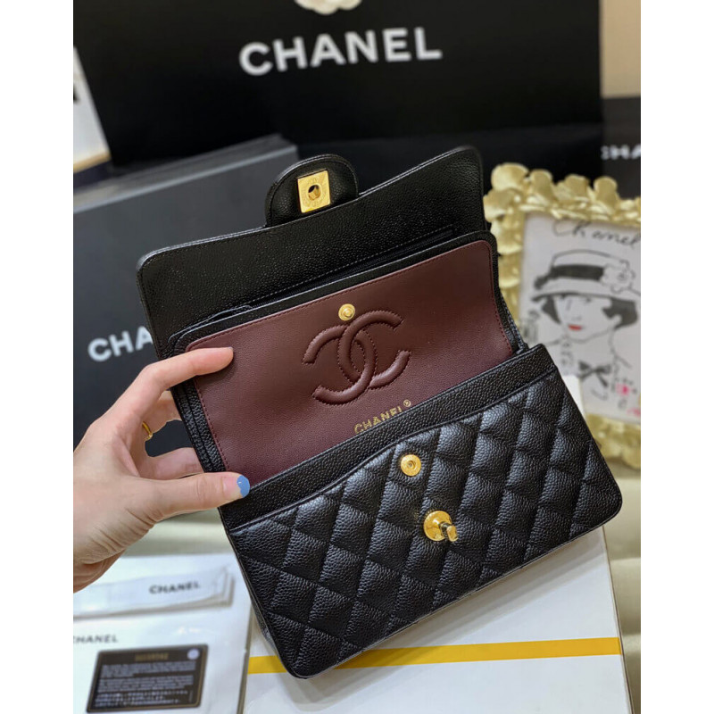 Replica Chanel Small Classic Double Flap Bag A01113 Caviar Calfskin