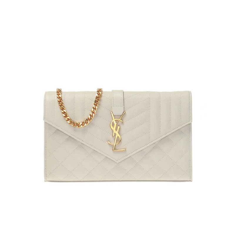 Replica Ysl Saint Laurent Monogram Chain Wallet In Mix Matelasse Grain Leather 620280
