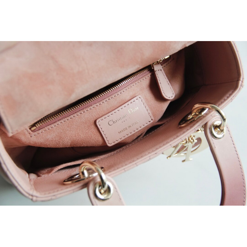 Replica Lady Dior My Abcdior Bag In Pink Gradient Cannage Lambskin M0538