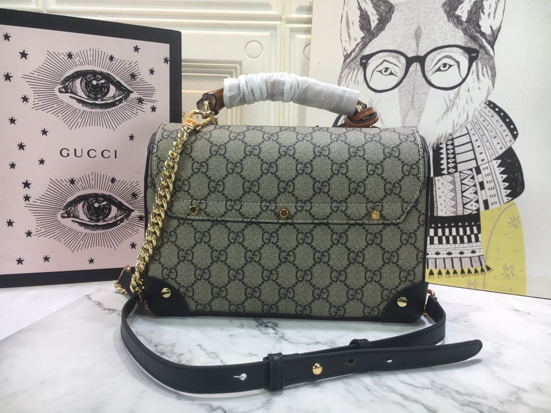 Replica Gucci Padlock Small Bamboo Shoulder Bag 603221