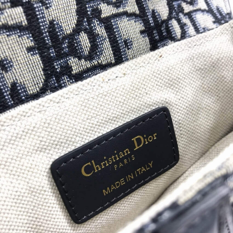 Replica Dior Mini Saddle Bag Blue Oblique Jacquard M0447