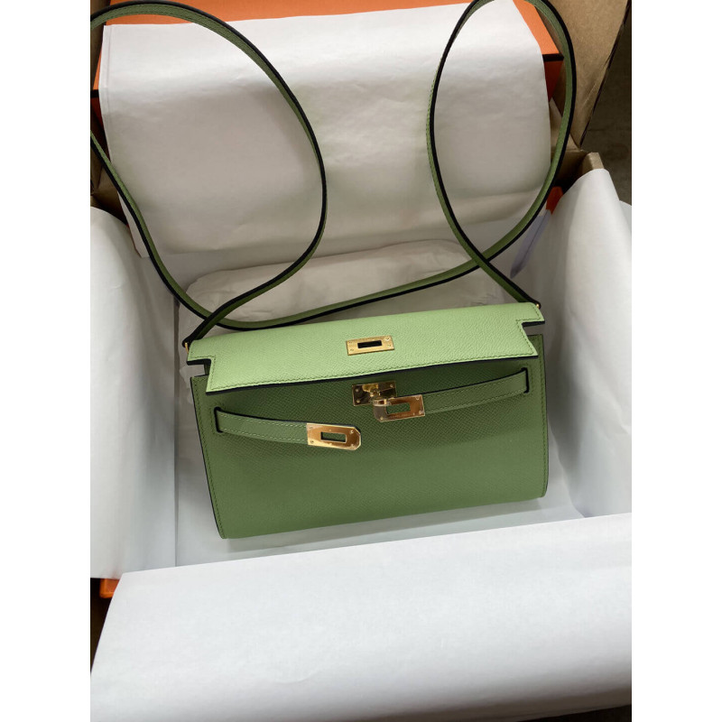 Replica Hermes Kelly Wallet To Go Woc 499041 Green