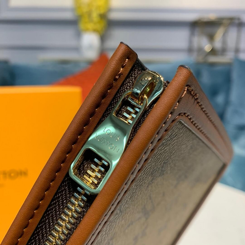 Replica Louis Vuitton Monogram Reverse Canvas Dauphine Clutch M44178