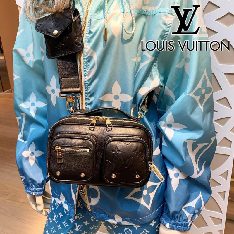 Replica Louis Vuitton Calfskin Leather Utility Crossbody M80450