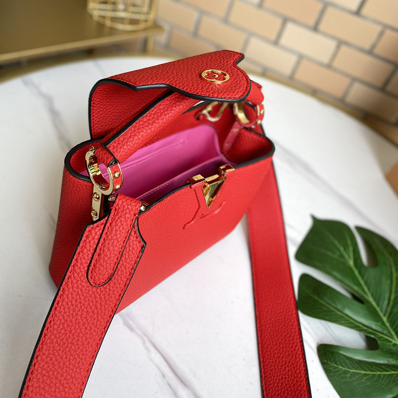 Replica Louis Vuitton Capucines Mini Black/White/Red/Pink/Beige