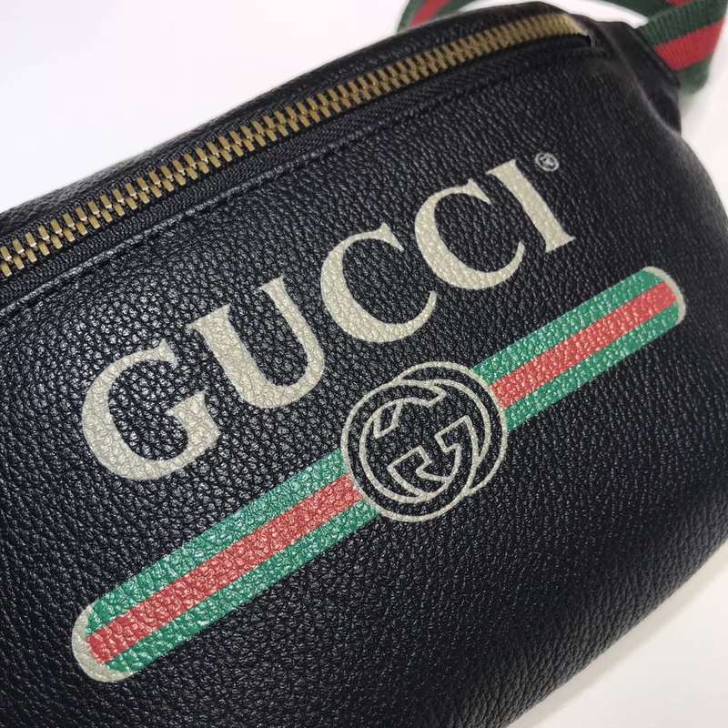 Replica Gucci Small Belt Bag 527792 Black/White