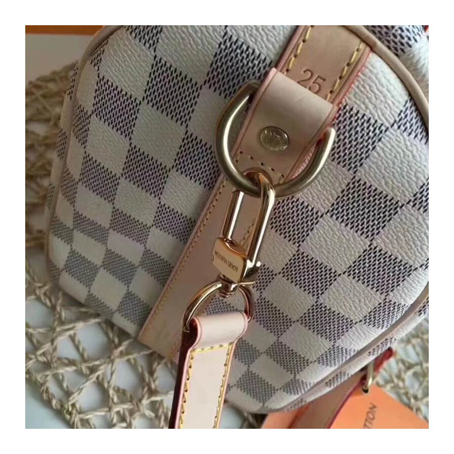Replica Louis Vuitton Damier Azur Canvas Speedy Bandouliere 25 N41374