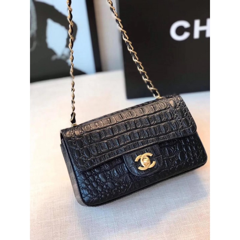 Replica Chanel Alligator Flap Classic Bag 1116