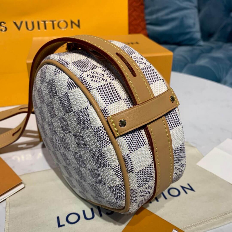 Replica Louis Vuitton Damier Azur Boite Chapeau Souple Pm N40333