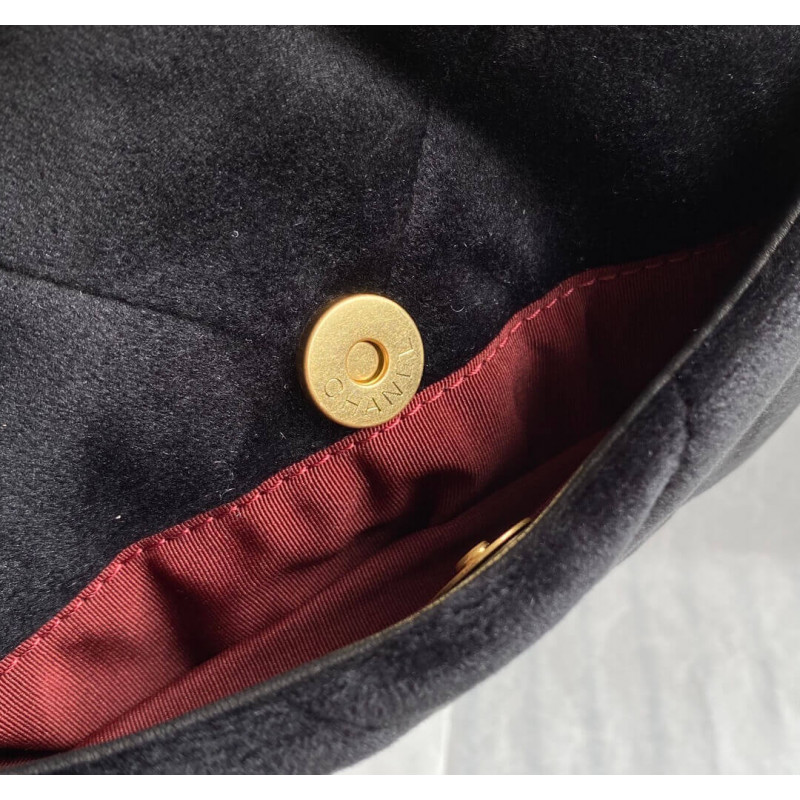 Replica Chanel 19 Small Velvet Flap Bag As1160