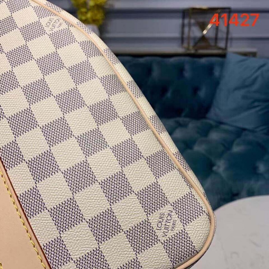 Replica Louis Vuitton Damier Azur Keepall Bandouliere 50 N41427