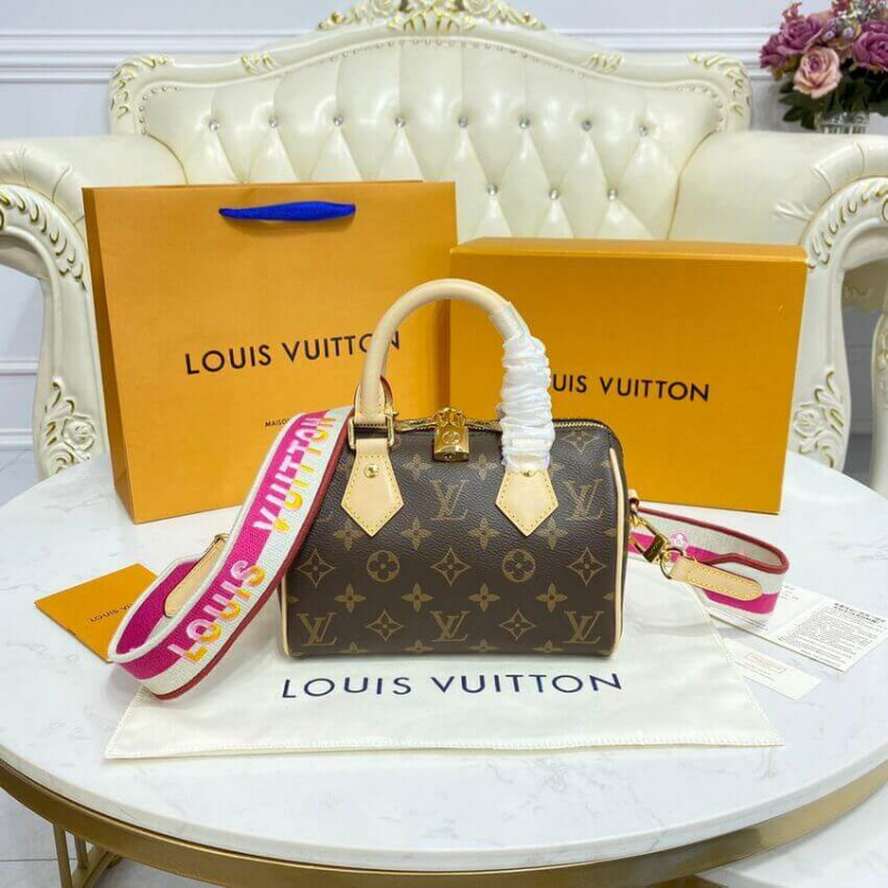 Replica Louis Vuitton Monogram Speedy Bandouliere 20 M45948 Fuchsia