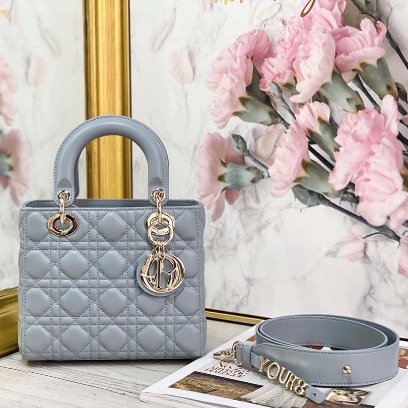 Replica Dior Aaa-My Abc Lady Dr Bag Blue/Pink/Grey