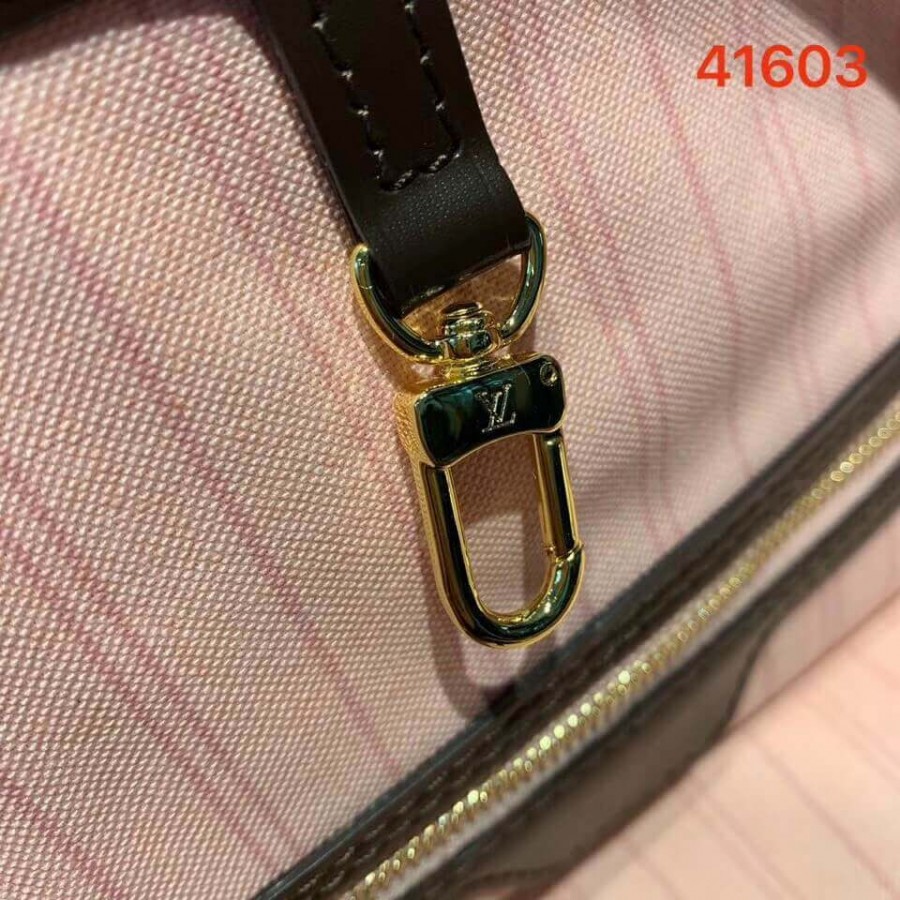 Replica Louis Vuitton Damier Ebene Canvas Neverfull Mm N41603 Pink