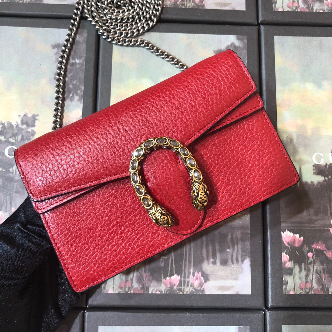 Replica Gucci Aaa-Dionysus Leather Super Mini Bag