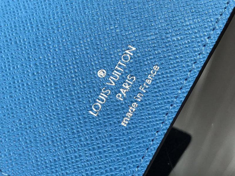Replica Louis Vuitton Brazza Wallet Blue Monogram