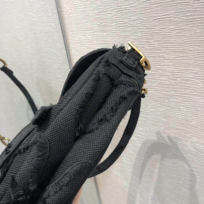 Replica Christian Dior Saddle Bag In Camouflage Embroidery M0446