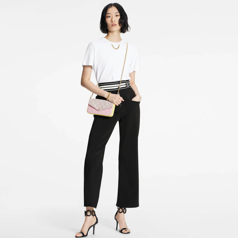 Replica Louis Vuitton Monogram Empreinte Leather Felicie Pochette M81359