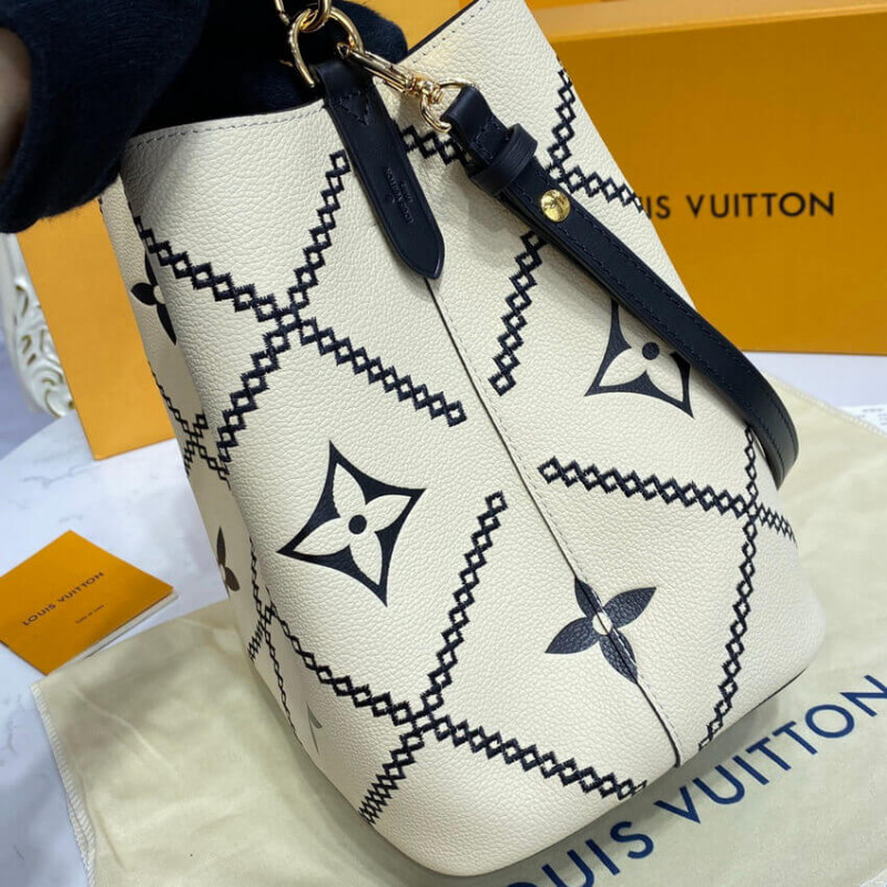 Replica Louis Vuitton Neonoe Mm M46023 Creme Beige/Black