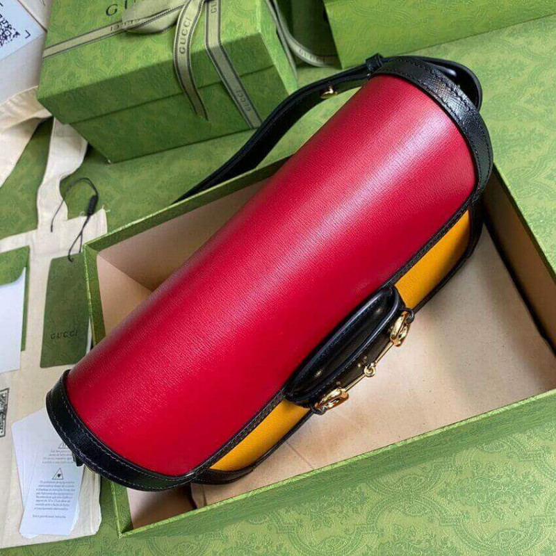 Replica Gucci Horsebit 1955 Small Bag 602204 In Brick/Sand Leather