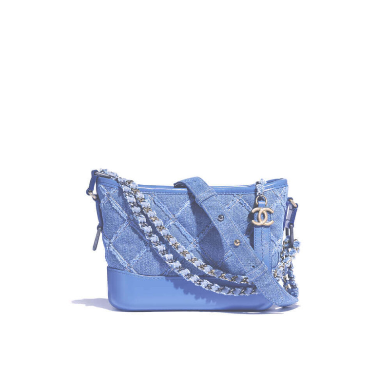 Replica Chanel Gabrielle Small Hobo Bag Denim Calfskin A91810