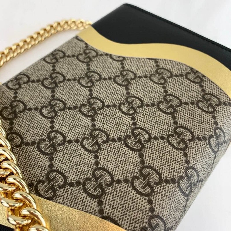 Replica Gucci Padlock Small Gg Shoulder Bag 432182 Black