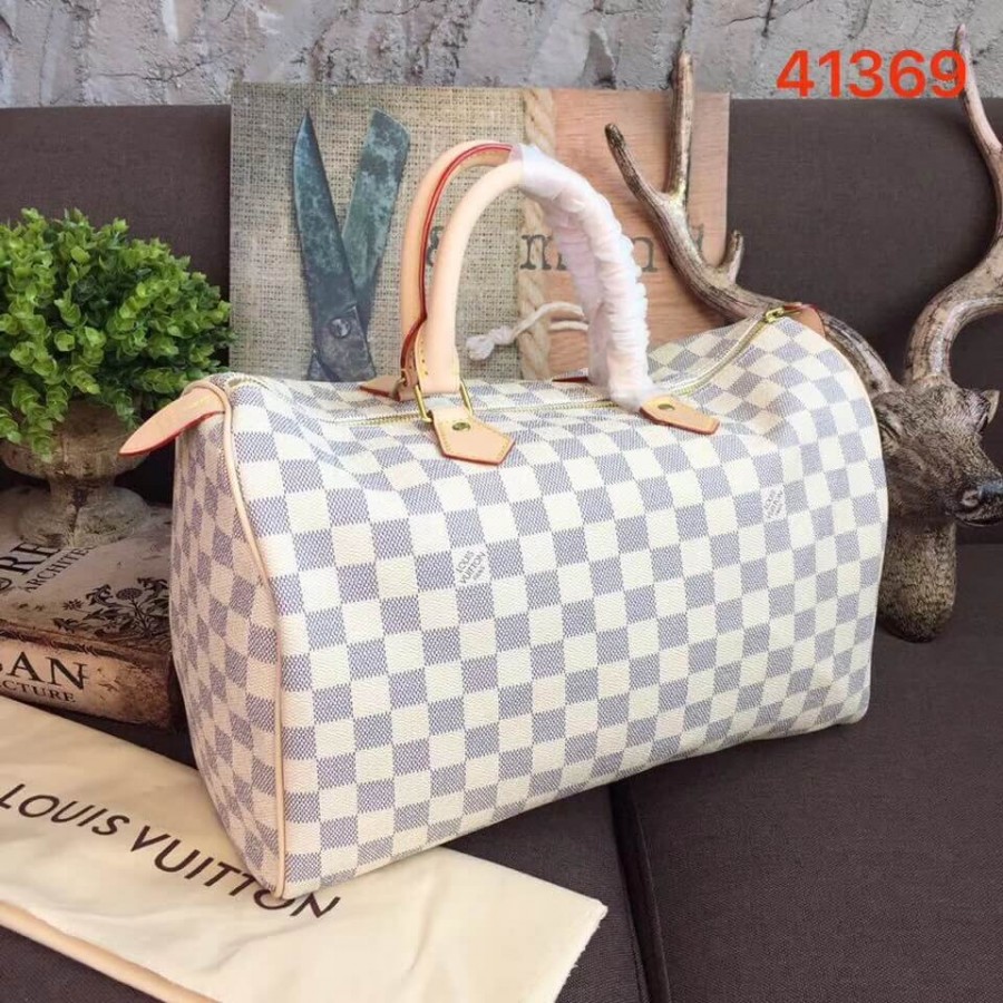Replica Louis Vuitton Damier Azur Canvas Speedy 35 N41369