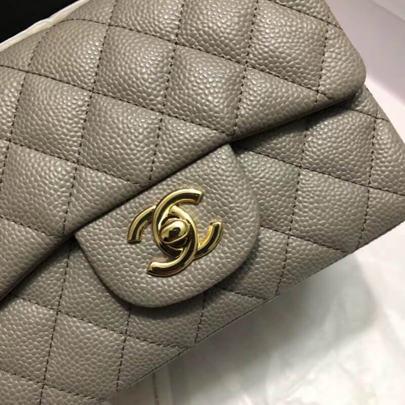 Replica Chanel Caviar Leathe 17Cm Classic Flap Bag 1115
