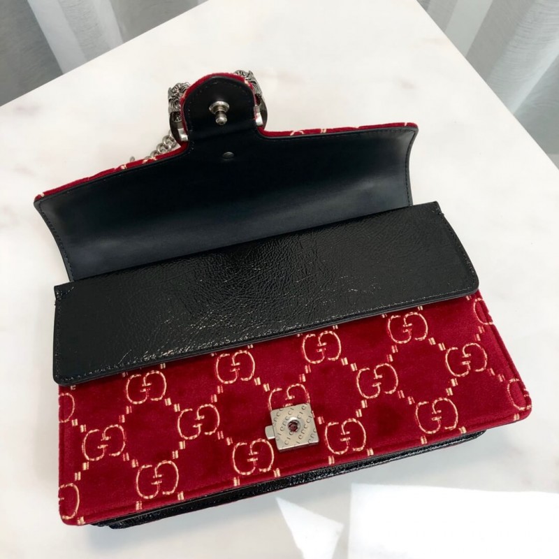 Replica Gucci Dionysus Gg Velvet Small Shoulder Bag 400249