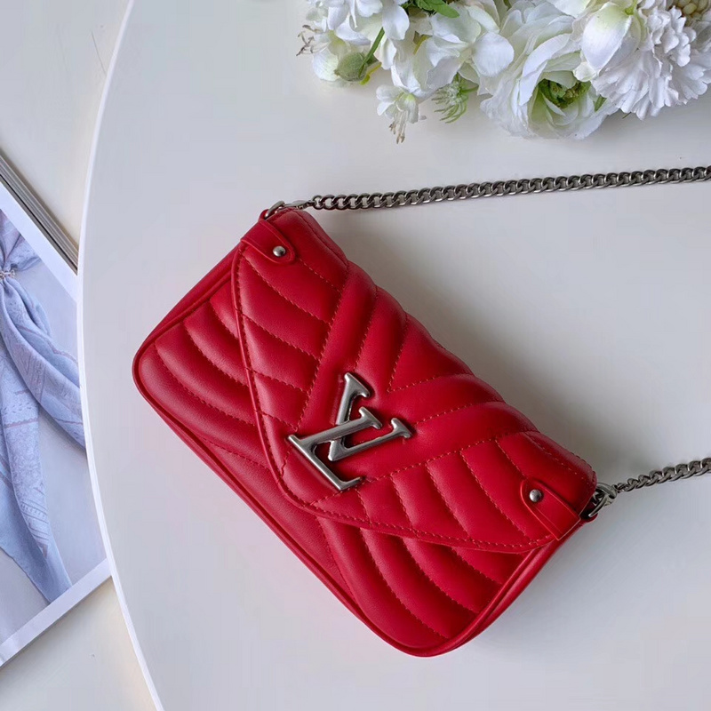 Replica Louis Vuitton New Wave Chain Pochette-M63956 Red