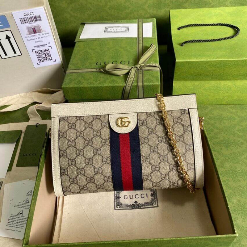 Replica Gucci Ophidia Gg Small Shoulder Bag 503877 White